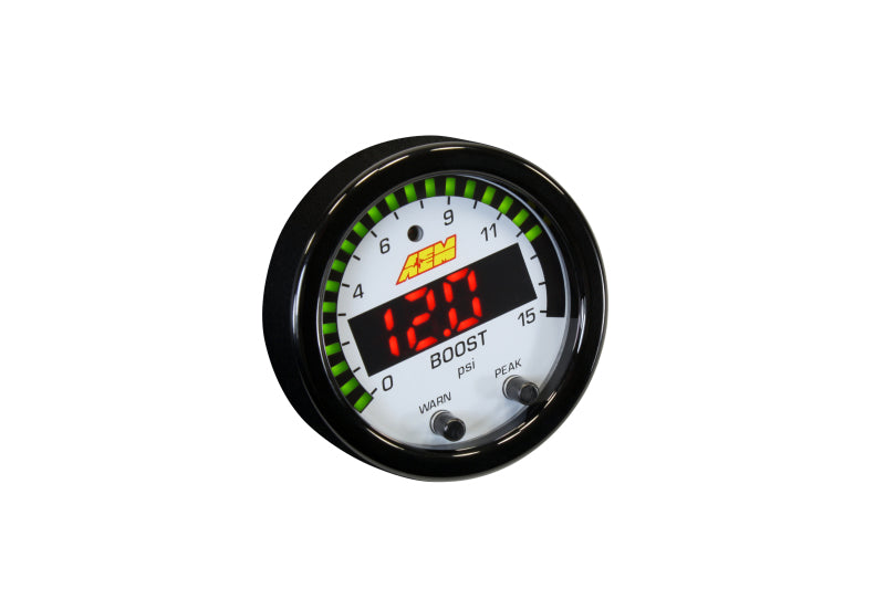AEM X-Series Pressure 0-15psi Gauge Kit — Photo - out of package