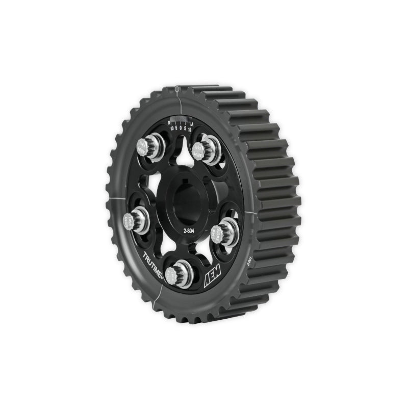 AEM 96-00 Honda Civic / 96-97 Honda Del Sol D16 Black Tru-Time Cam Gear — Photo - out of package