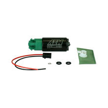 Load image into Gallery viewer, AEM 340LPH 65mm Fuel Pump Kit w/ Mounting Hooks - Ethanol Compatible — Photo - out of package