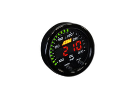 AEM X-Series Temperature 100-300F Gauge Kit (ONLY Black Bezel and Water Temp. Faceplate) — Photo - Primary
