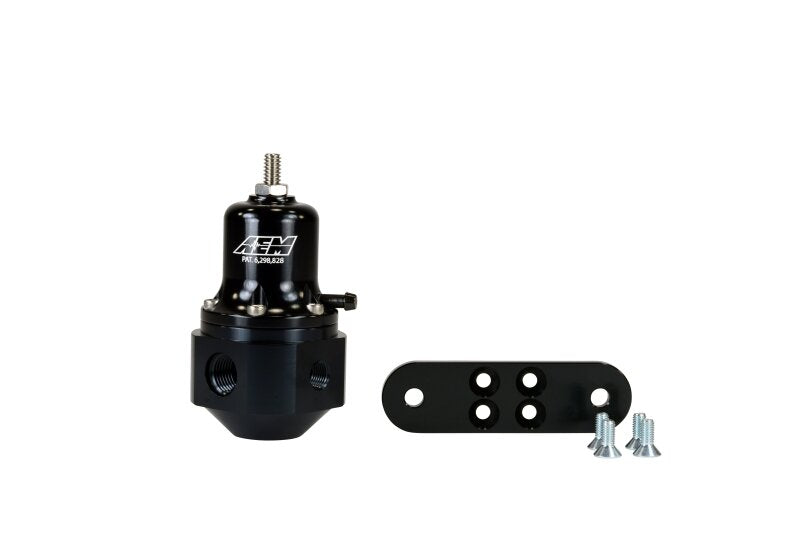 AEM High Capacity Universal Black Adjustable Fuel Pressure Regulator — Photo - out of package