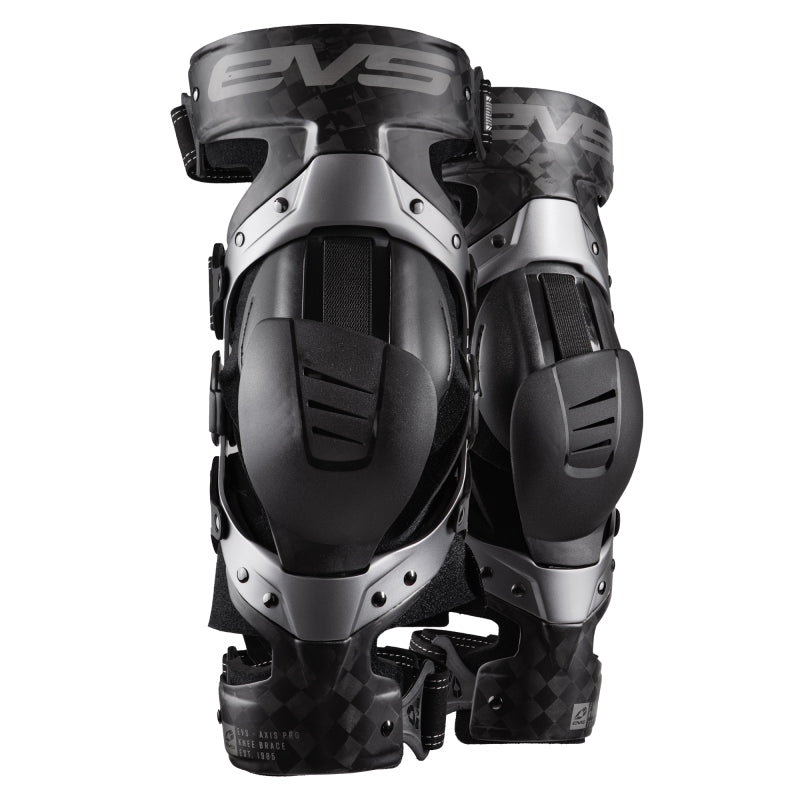 EVS Axis Pro Knee Brace Pair Black/Grey - Large