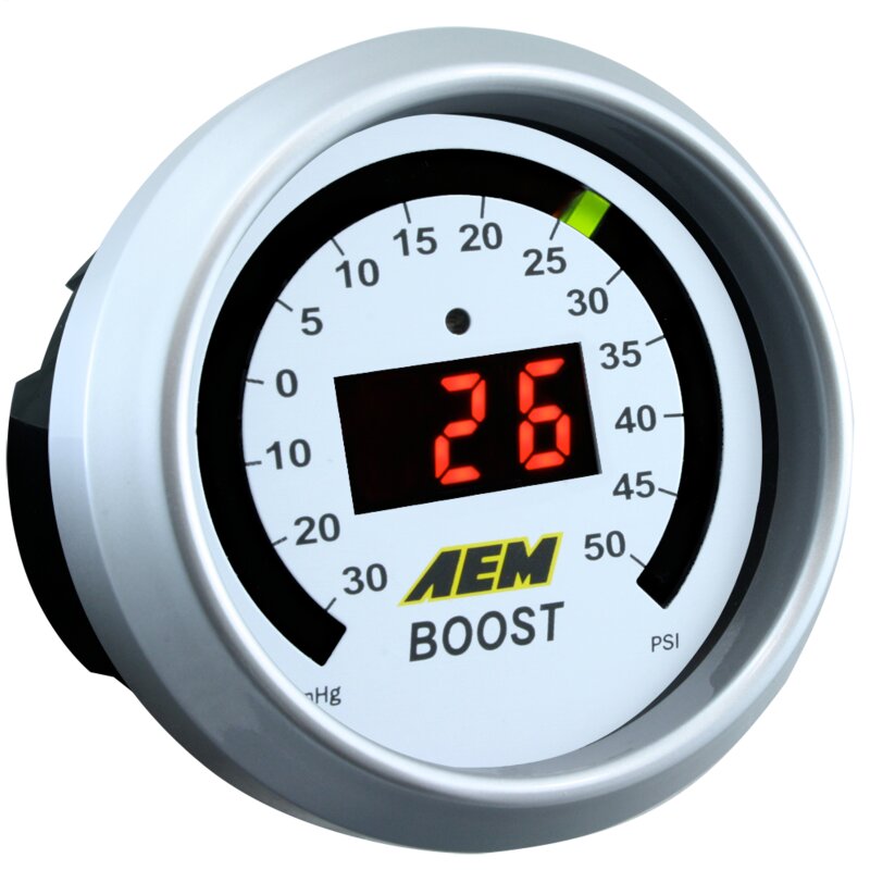AEM 52mm Boost Digital Gauge -30-35psi — Photo - out of package