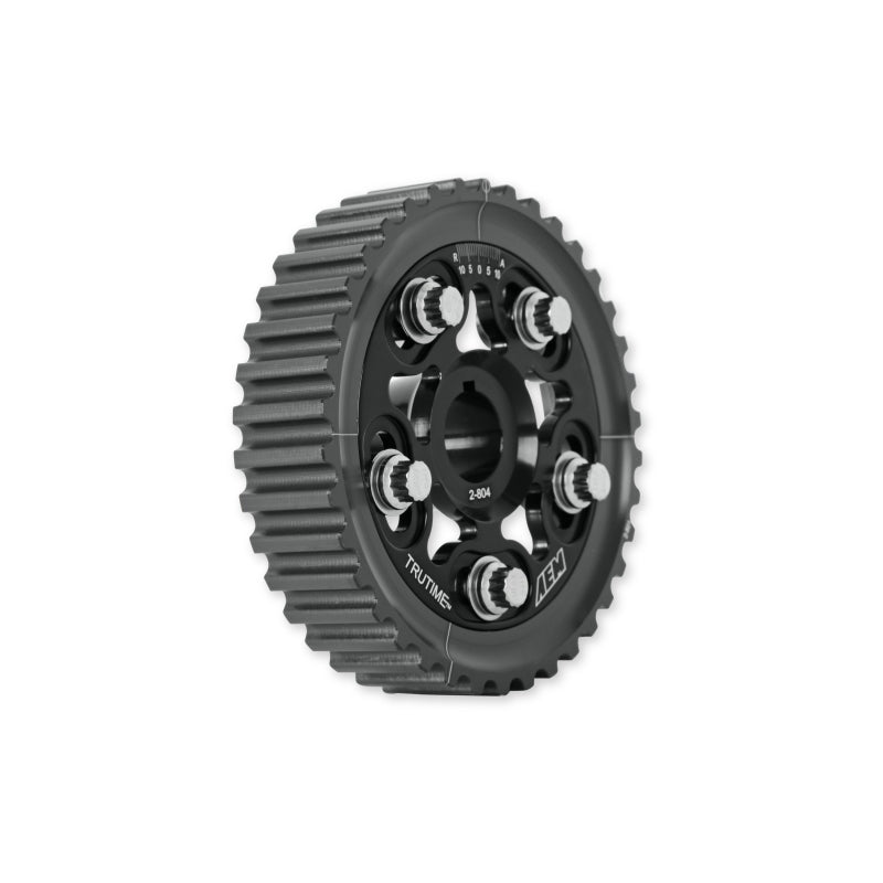 AEM 96-00 Honda Civic / 96-97 Honda Del Sol D16 Black Tru-Time Cam Gear — Photo - out of package
