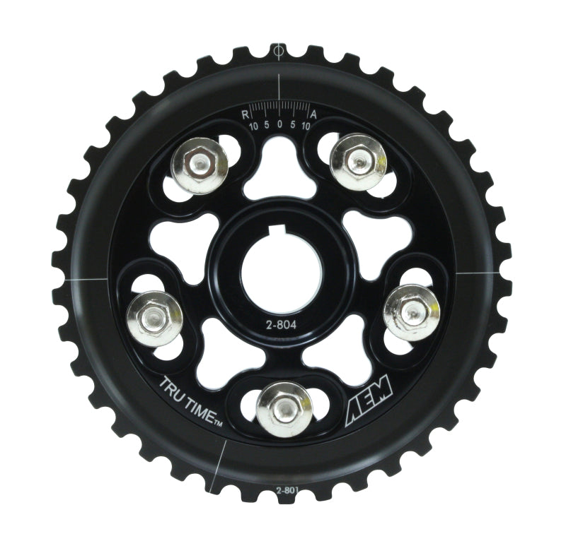 AEM 96-00 Honda Civic / 96-97 Honda Del Sol D16 Black Tru-Time Cam Gear — Photo - Primary