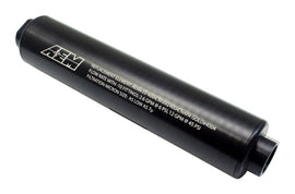 AEM Universal High Flow -10 AN Inline Black Fuel Filter — Photo - Primary