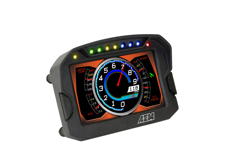 AEM CD-5G Carbon Digital Dash Display w/ Interal 10Hz GPS & Antenna — Photo - out of package