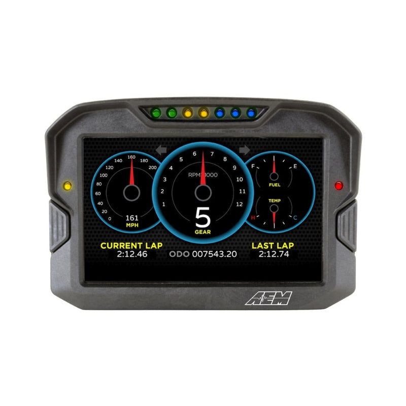 AEM CD-7 Non Logging Race Dash Carbon Fiber Digital Display (CAN Input Only) — Photo - out of package