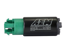 Load image into Gallery viewer, AEM 340LPH 65mm Fuel Pump Kit w/ Mounting Hooks - Ethanol Compatible — Photo - out of package
