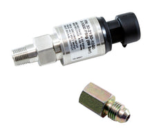 Load image into Gallery viewer, AEM 1000 PSIg Stainless Sensor Kit - 1/8in NPT Male Thread to -4 Adapter — Photo - Primary