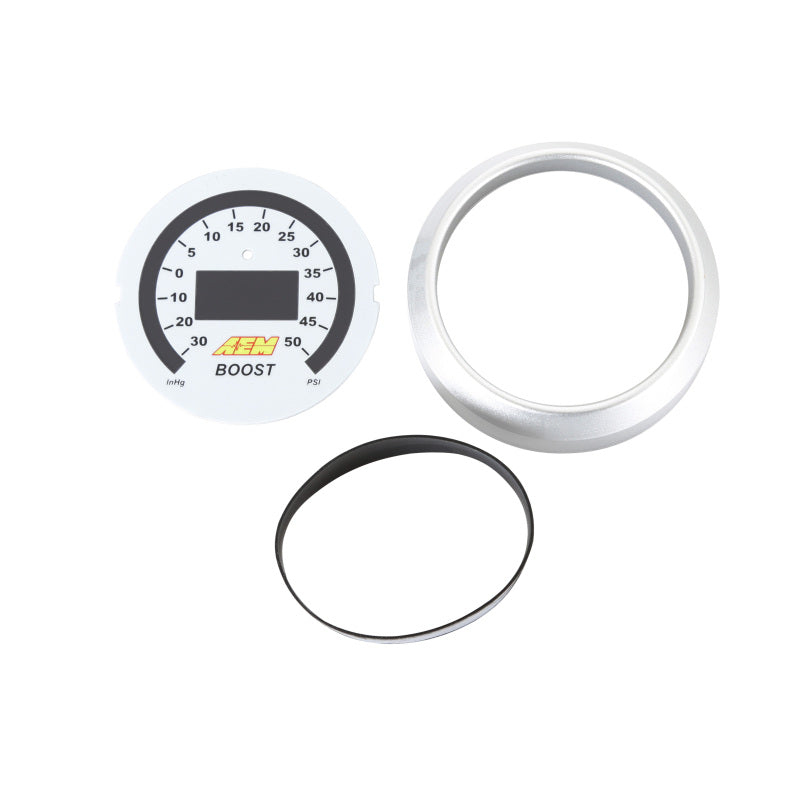 AEM 52mm Boost Digital Gauge -30-50psi — Photo - out of package