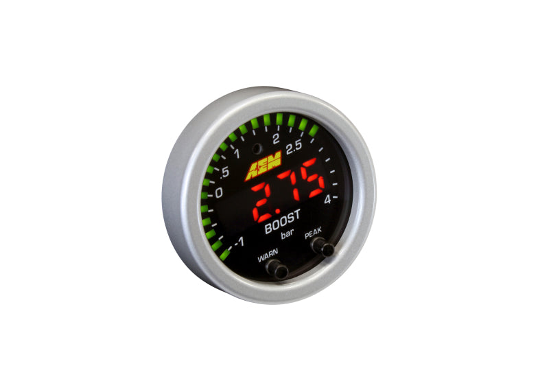 AEM X-Series Boost Pressure -30inHg 60psi Gauge Kit — Photo - out of package