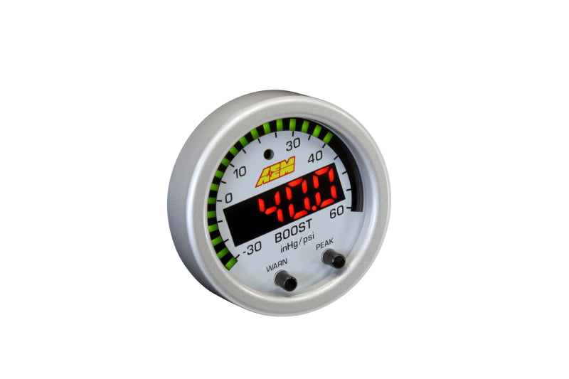 AEM X-Series Boost Pressure -30inHg 60psi Gauge Kit — Photo - out of package