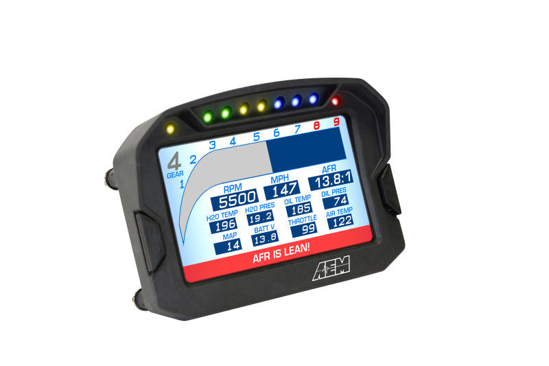 AEM CD-5G Carbon Digital Dash Display w/ Interal 10Hz GPS & Antenna — Photo - out of package