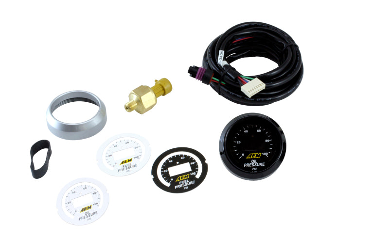 AEM 52mm Pressure (Oil or Fuel) Digital Gauge — Photo - Primary