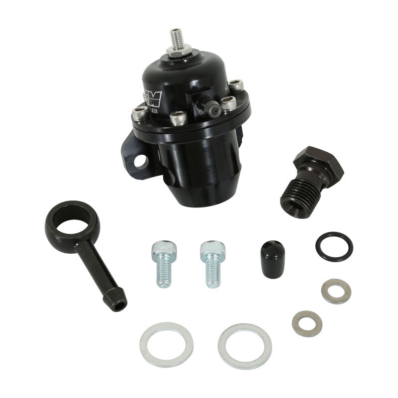AEM 96-97 Acura CL / 94-97 Accord / 96-00 Civic Ex Black Adjustable Fuel Pressure Regulator — Photo - out of package