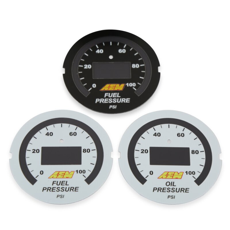 AEM 52mm Pressure (Oil or Fuel) Digital Gauge — Photo - out of package