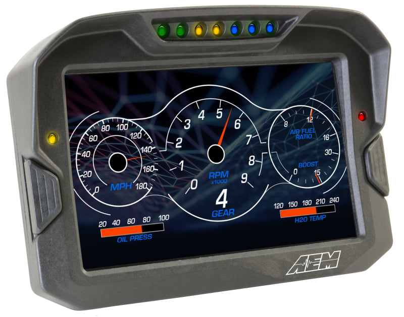 AEM CD-7 Non Logging Race Dash Carbon Fiber Digital Display (CAN Input Only) — Photo - out of package