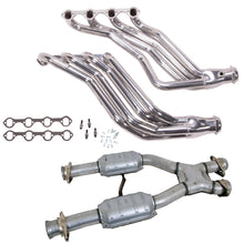 Load image into Gallery viewer, BBK 79-93 Ford Mustang 5.0L 1-3/4 Long Tube Headers w/High Flow Catted X-Pipe (Silver Ceramic)