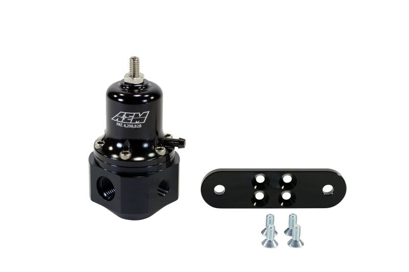 AEM High Capacity Universal Black Adjustable Fuel Pressure Regulator — Photo - out of package