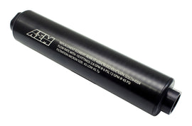 AEM Universal High Flow -10 AN Inline Black Fuel Filter — Photo - Primary