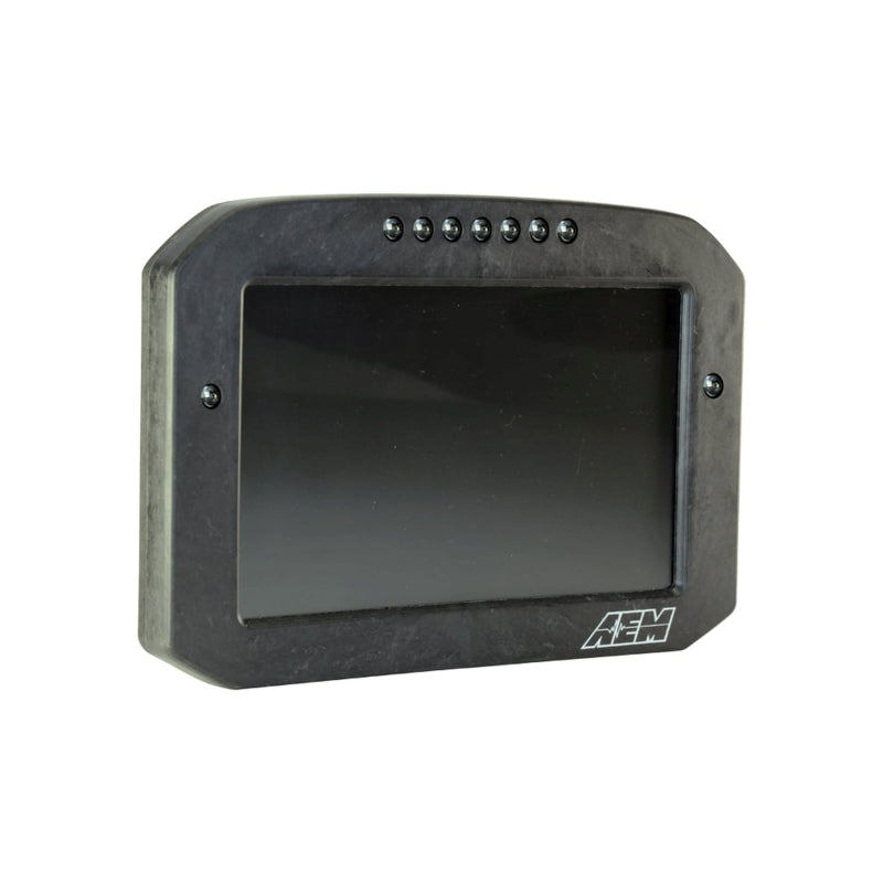 AEM CD-7LG Carbon Logging Flush Digital Dash Display w/ Internal 20Hz GPS & Antenna — Photo - out of package