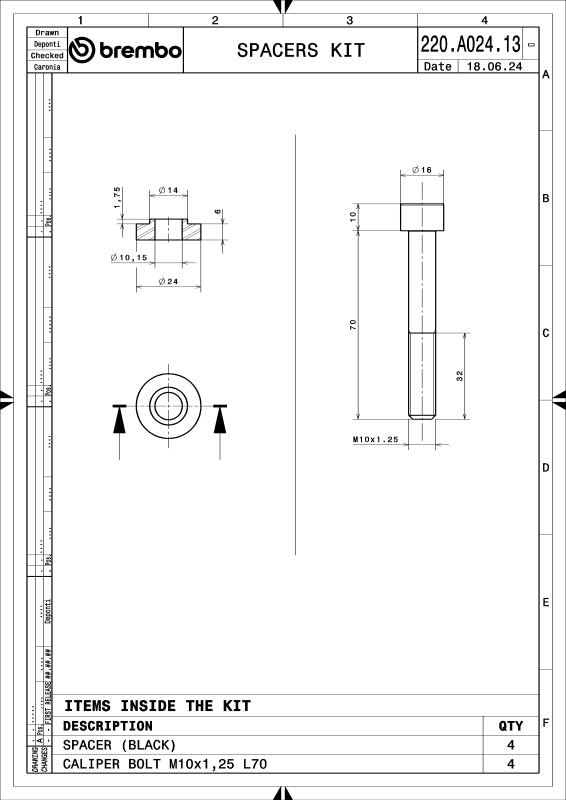 Brembo Spacer — User 1