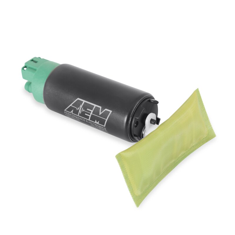 AEM 400 LPH E85 Compatible Fuel Pump Kit - Single Barb - Ethanol Compatible — Photo - out of package
