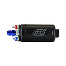 Load image into Gallery viewer, AEM 400LPH High Pressure Fuel Pump -6AN Female Out, -10AN Female In — Photo - out of package