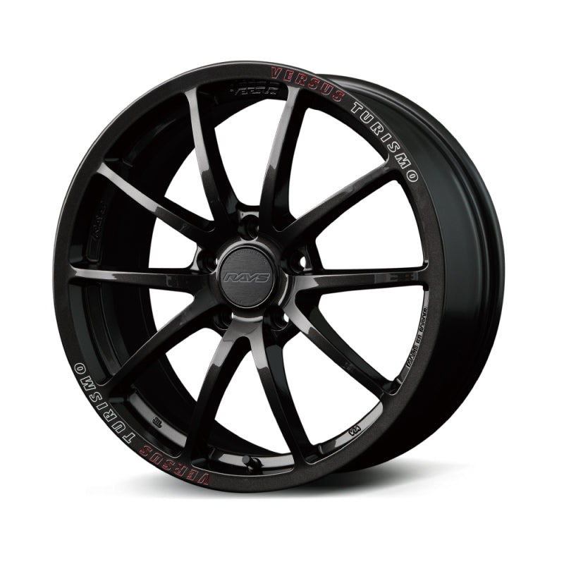 Versus VT125S 18X9.5 +38 5-114.3 Super Dark Gunmetal/MC/RAP (Red Clear)