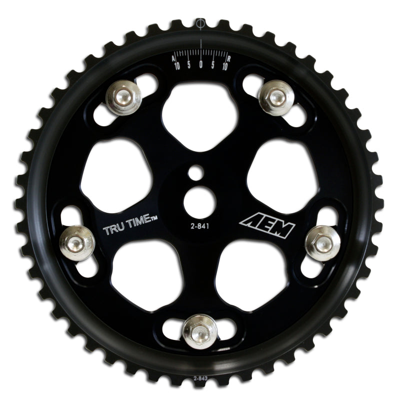 AEM Evo 8 & IX Black Tru-Time Cam Gear — Photo - Primary
