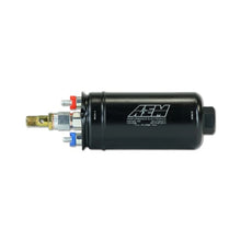 Load image into Gallery viewer, AEM 400LPH High Pressure Inline Fuel Pump - M18x1.5 Female Inlet to M12x1.5 Male Outlet — Photo - Primary