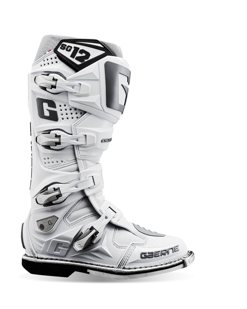 Gaerne SG12 Boot White Size - 8