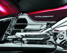 Load image into Gallery viewer, Kuryakyn Louvered Battery Box Covers 12-17 Honda GL1800 Chrome