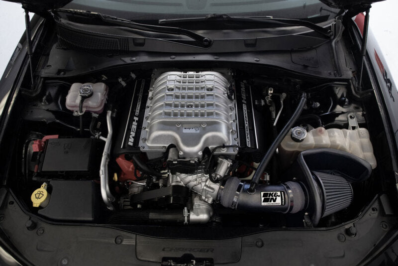 K&N 17-23 Dodge Charger/Challenger Hellcat SC 6.2L V8 DRYFLOW Performance Air Intake System