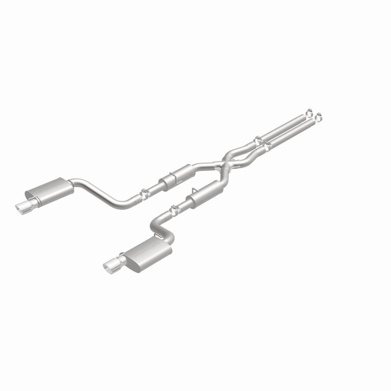 MagnaFlow 11-12 Dodge Charger SRT-8 Hemi Dual Split Rear Exit Stainless Cat-Back Performance Exhaust