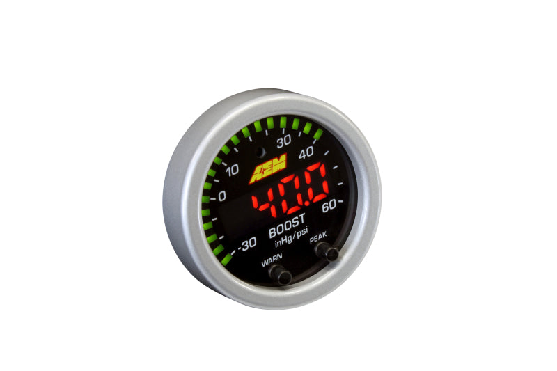 AEM X-Series Boost Pressure -30inHg 60psi Gauge Kit — Photo - out of package