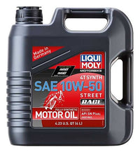 Load image into Gallery viewer, LIQUI MOLY 4L Motorbike 4T Synth SAE 10W50 Street Race