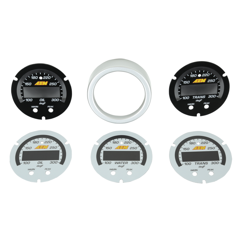 AEM X-Series Temperature Gauge Accessory Kit — Photo - out of package