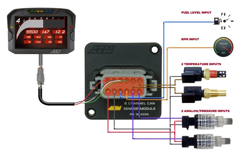 AEM 6 Channel CAN Sensor Module — Photo - out of package