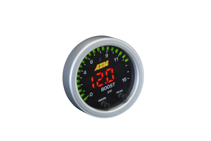 AEM X-Series Pressure 0-15psi Gauge Kit — Photo - out of package