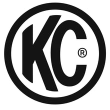 Load image into Gallery viewer, KC HiLiTES 8in. Round Soft Cover (Pair) - Black w/White KC Logo