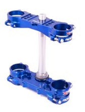 Load image into Gallery viewer, XTrig 06+ Yamaha YZ 125 ROCS Tech Triple Clamp 25 mm. Offset M12 - Blue