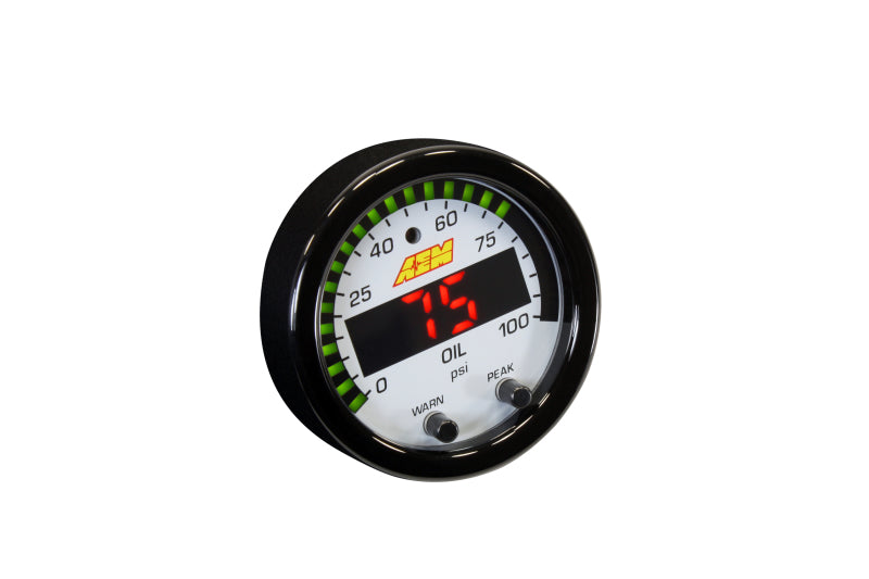 AEM X-Series Pressure 0-100psi Gauge Kit — Photo - out of package