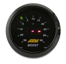 Load image into Gallery viewer, AEM 52mm Boost Digital Gauge -30-35psi — Photo - out of package