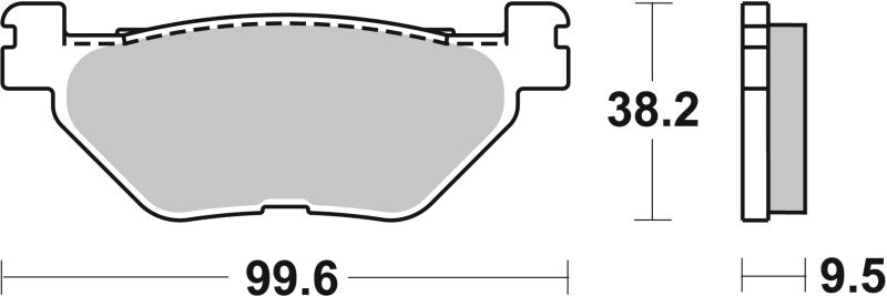 Brembo 04-05 Yamaha TDM 900cc Brake Pad - Rear — User 1