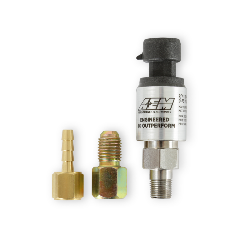 AEM 3.5 BAR MAP or 50 PSIA Stainless Steel Sensor Kit — Photo - out of package