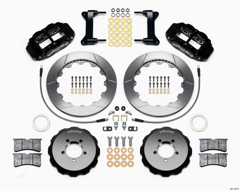 Wilwood Narrow Superlite 6R Front Hat Kit 13.06in 1999-2012 Subaru WRX w/Lines