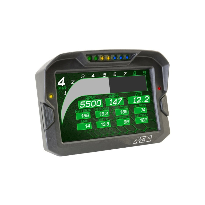 AEM CD-7 Non Logging Race Dash Carbon Fiber Digital Display (CAN Input Only) — Photo - out of package