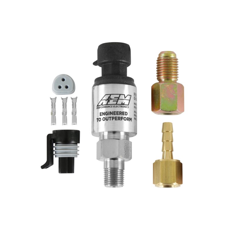 AEM 7 BAR MAP or 100 PSIA Stainless Steel Sensor Kit — Photo - Primary